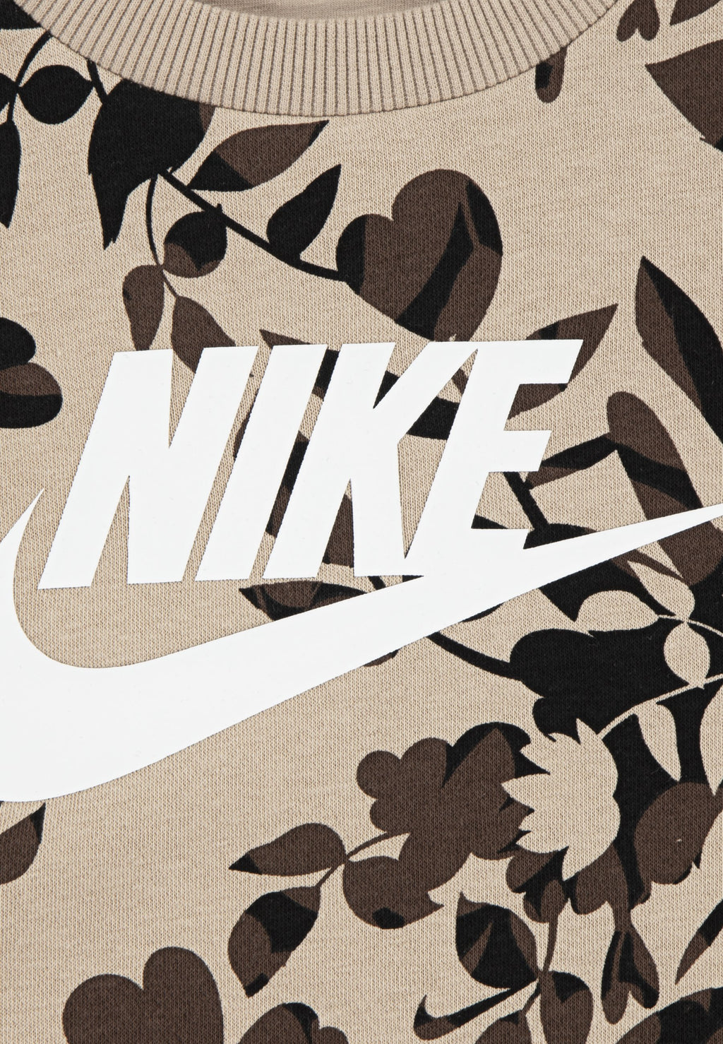 NIKE FLORAL CREW - beige