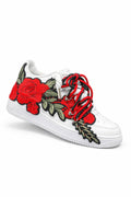 NIKE AIR FORCE ROPE LACES RED ROSES