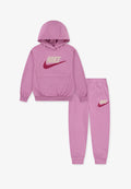 NIKE HOODIE JOG SET UNISEX- pink flamingo