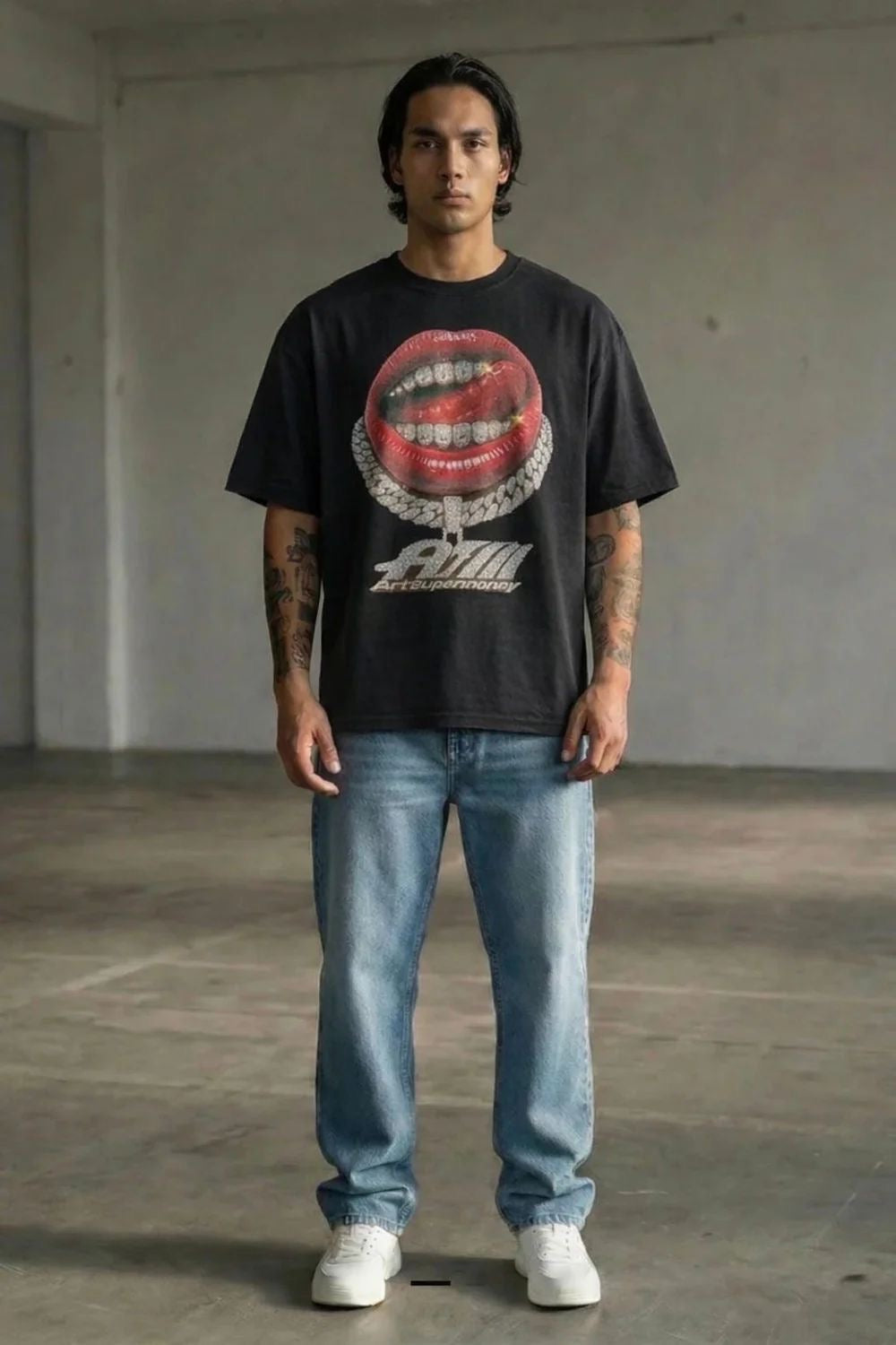 T-SHIRT GRILLZ ARTSUPERMONEY