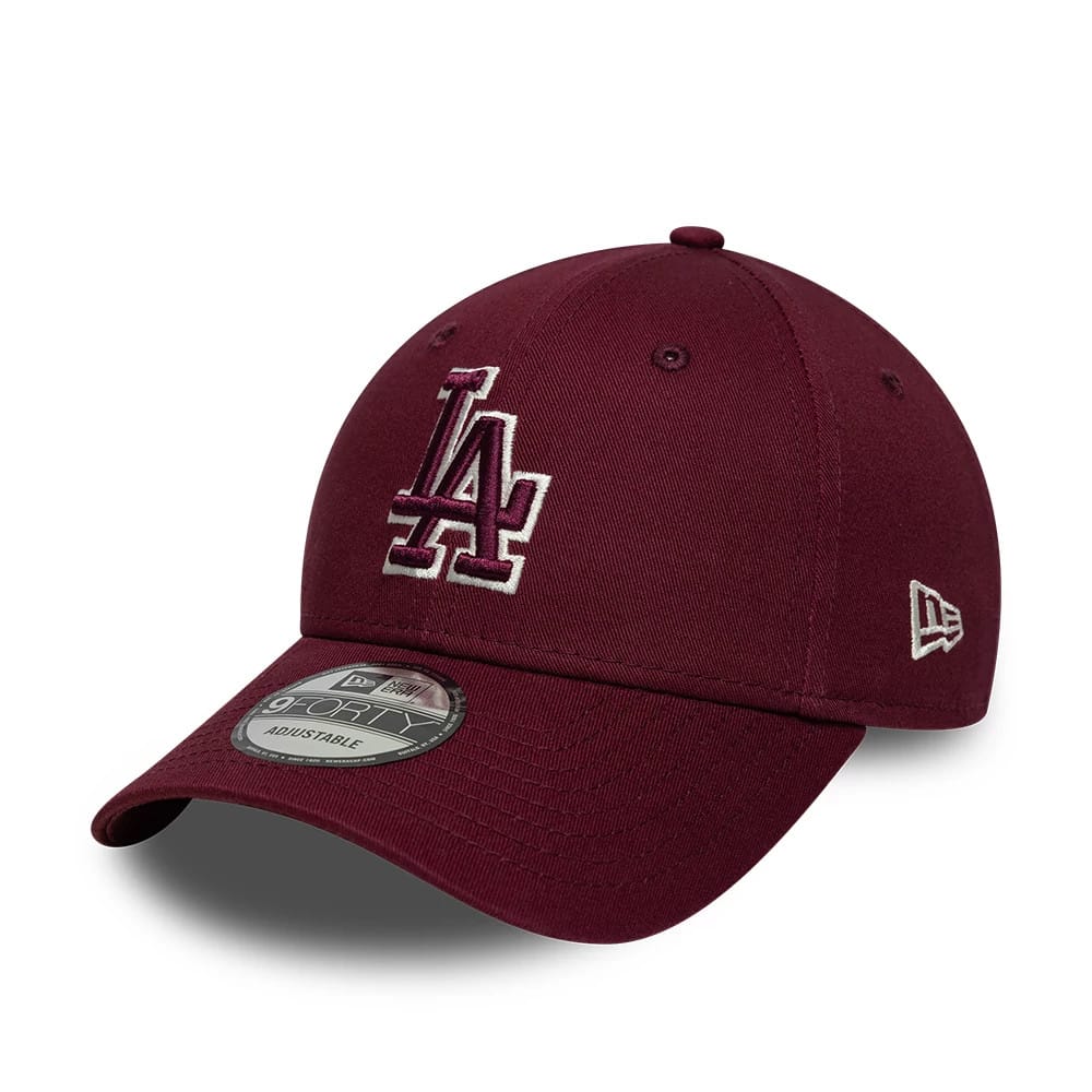 9FORTY LA Dodgers MLB Team Outline Rosso Scuro