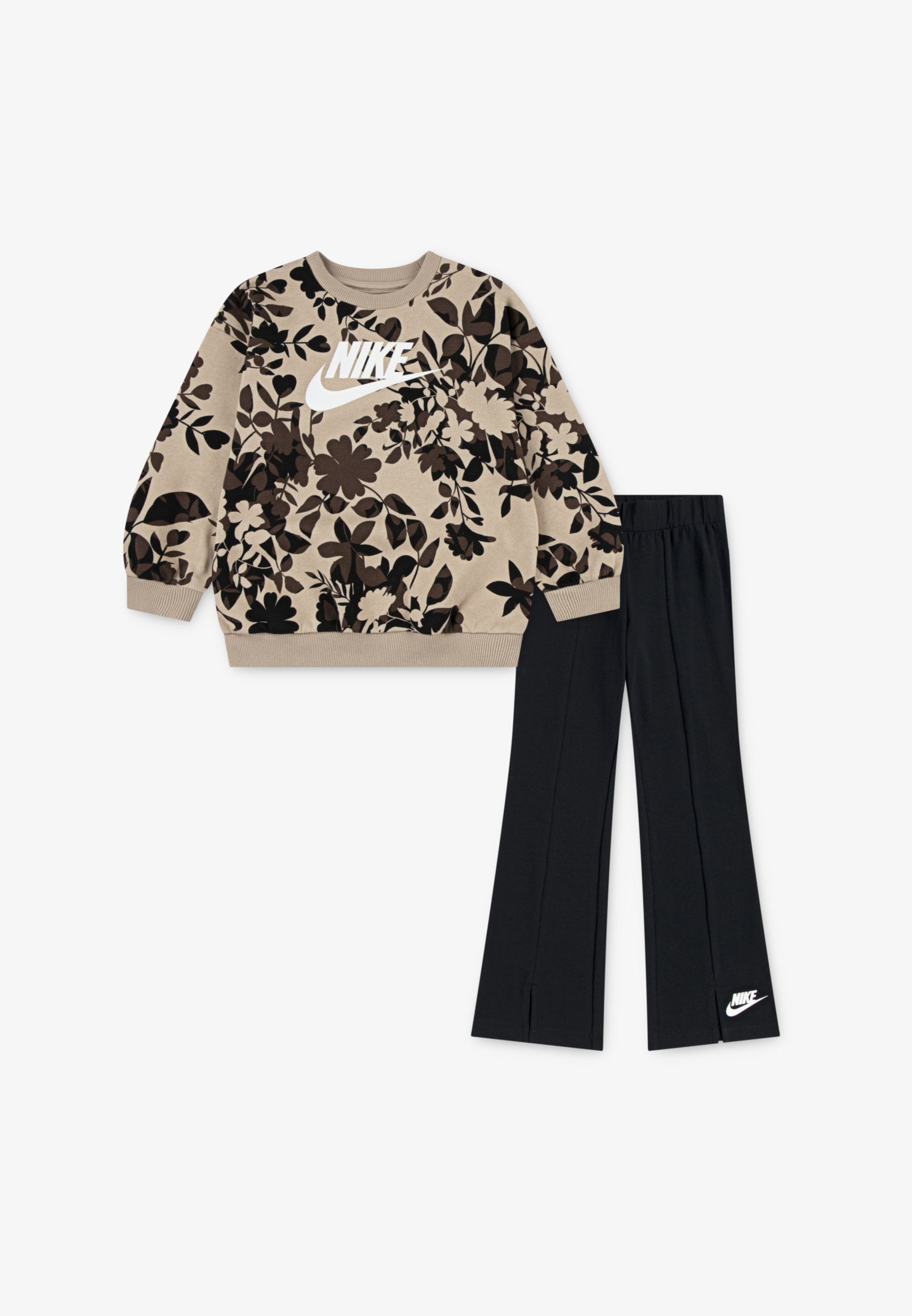NIKE FLORAL CREW - beige