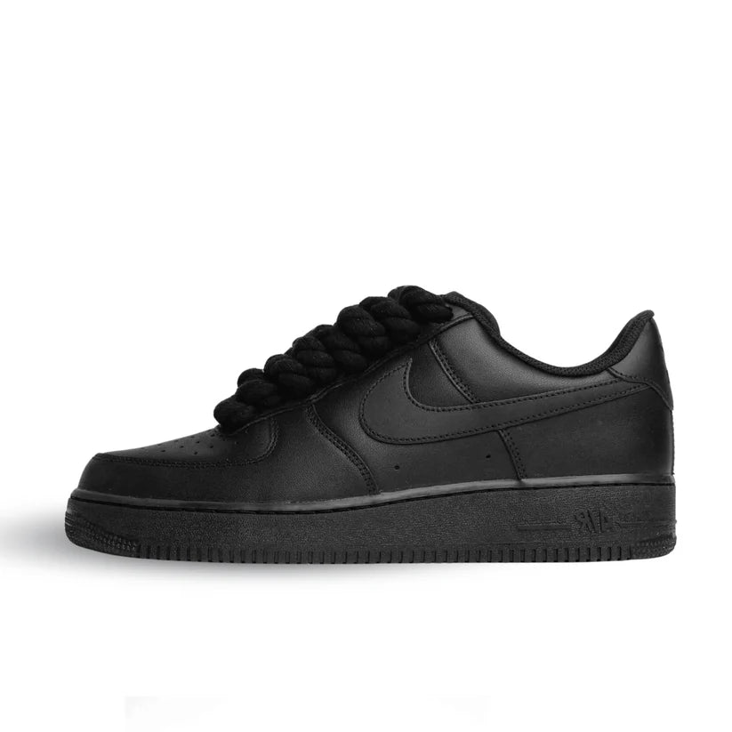 NIKE AIR FORCE ROPE LACES BLACK