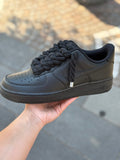 NIKE AIR FORCE ROPE LACES BLACK