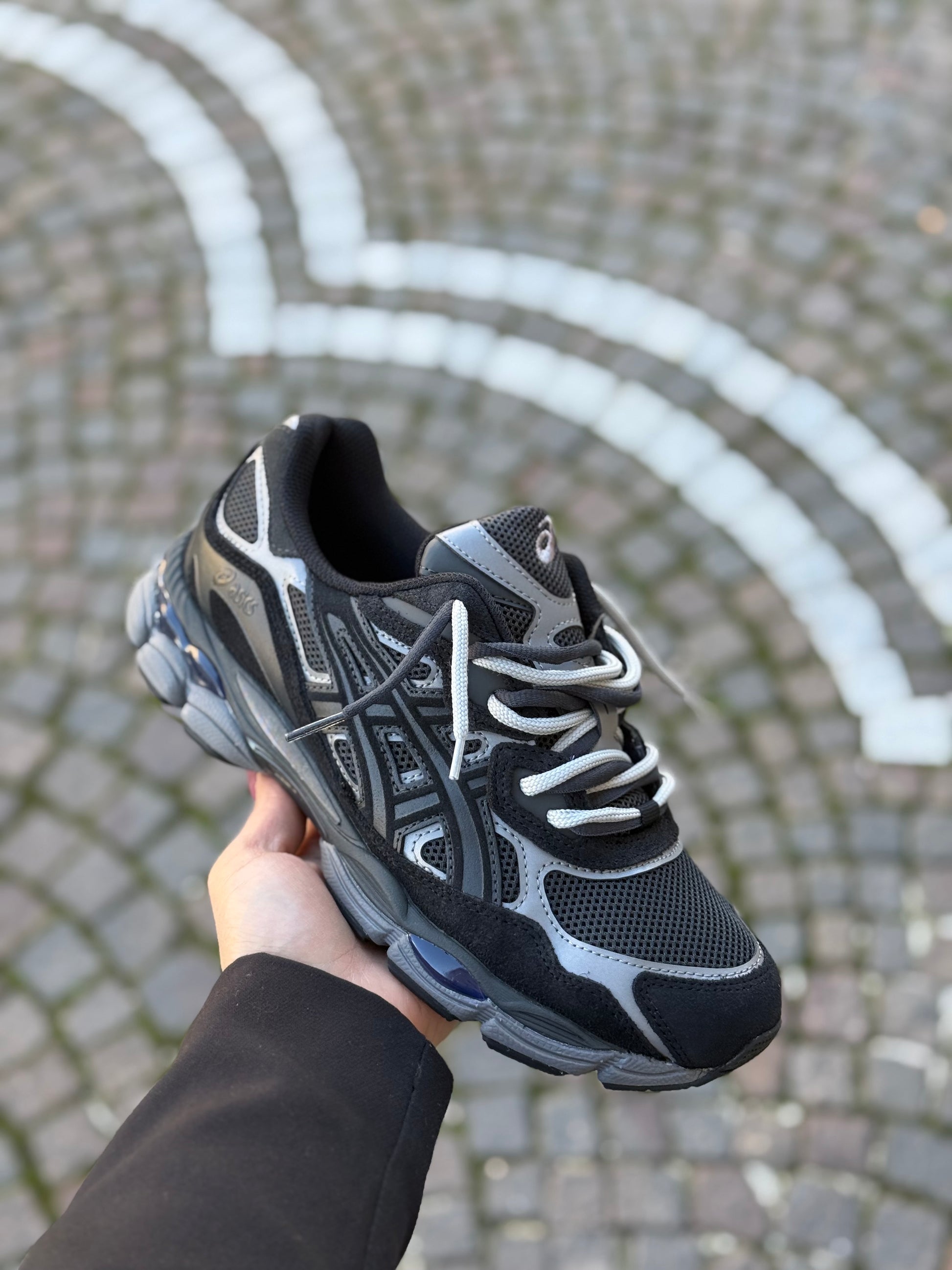 ASICS GEL NY TOTAL BLACK DOPPIO LACCIO