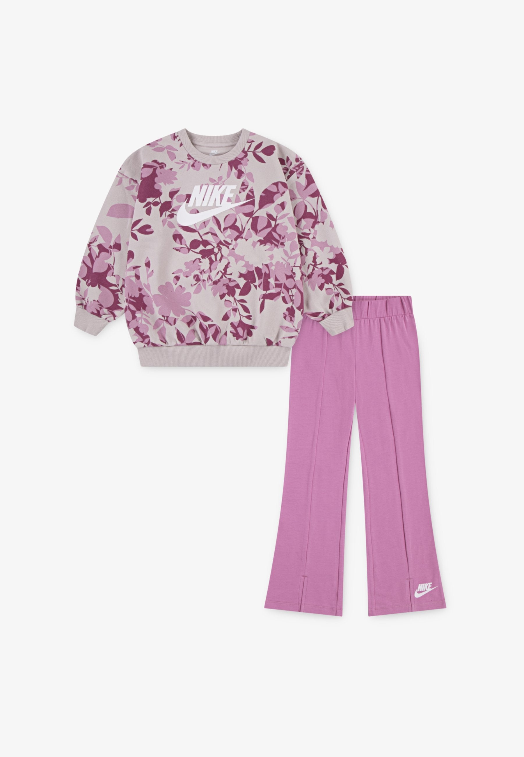 NIKE FLORAL CREW - Tuta - magic flamingo