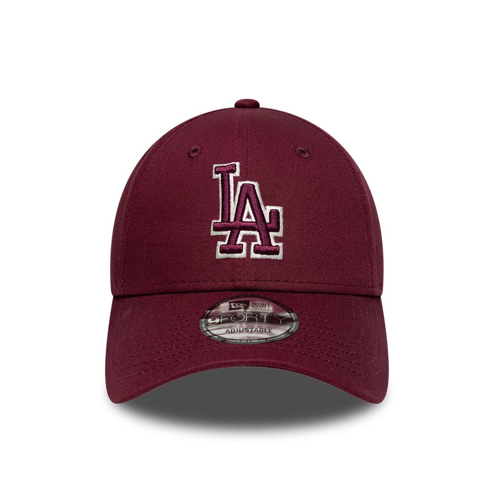 9FORTY LA Dodgers MLB Team Outline Rosso Scuro
