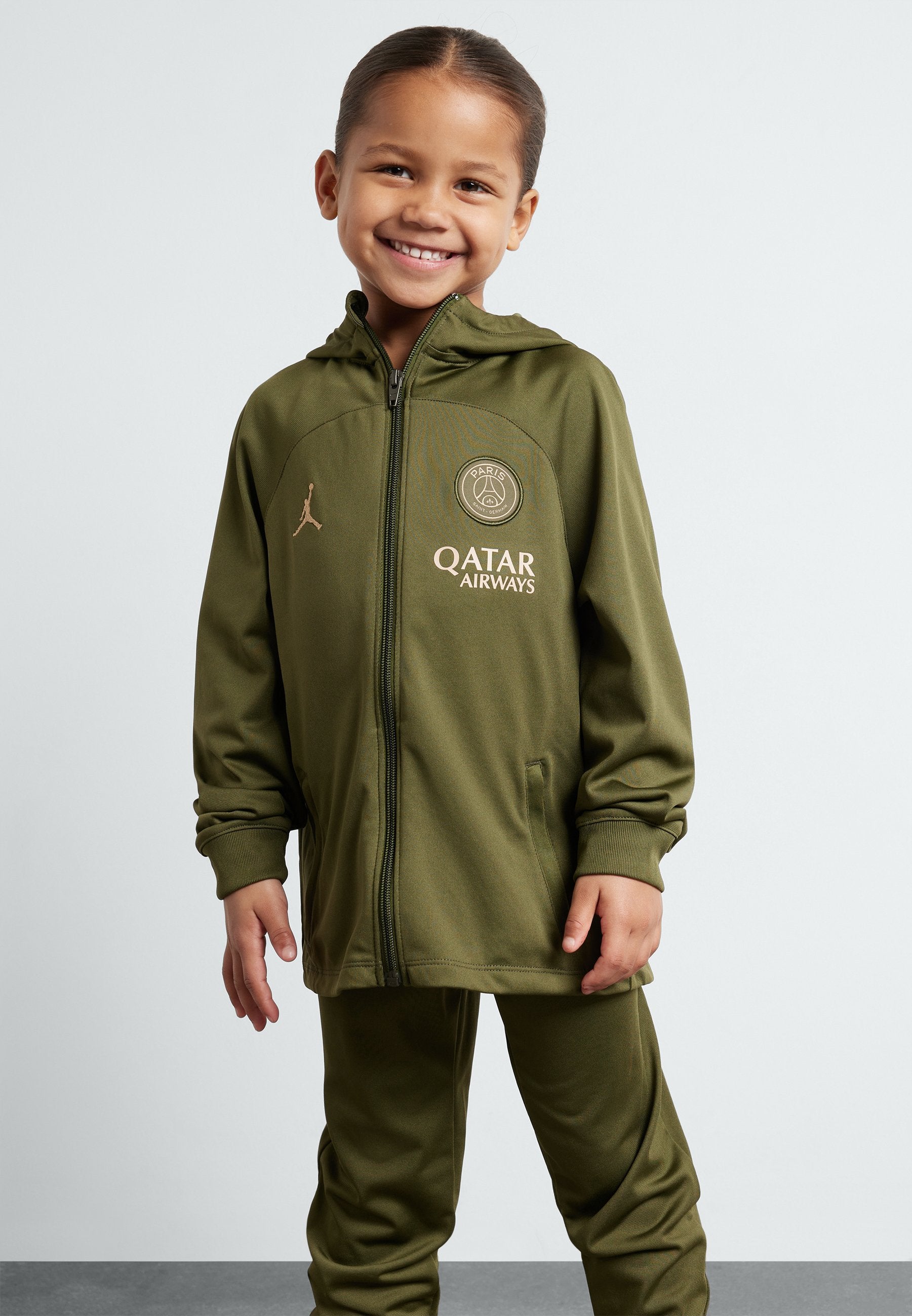PSG KIDS TRACKSUIT - military green